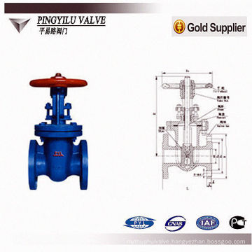 for 2015 Double disc rising stem ductile iron gate valve